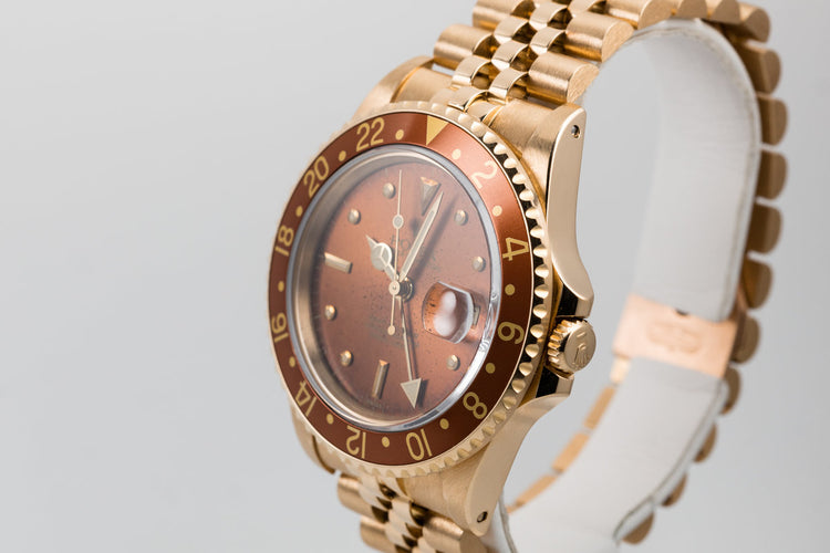 1984 Rolex 18K GMT with Root Beer Nipple Dial
