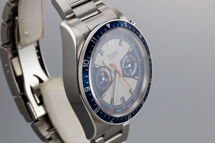 Tudor Heritage Chrono 70330 Blue Dial With Box