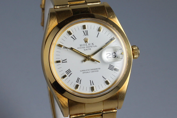 1975 Rolex YG Date 1500