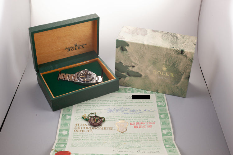 1977 Rolex Submariner 1680 with Box and Papers