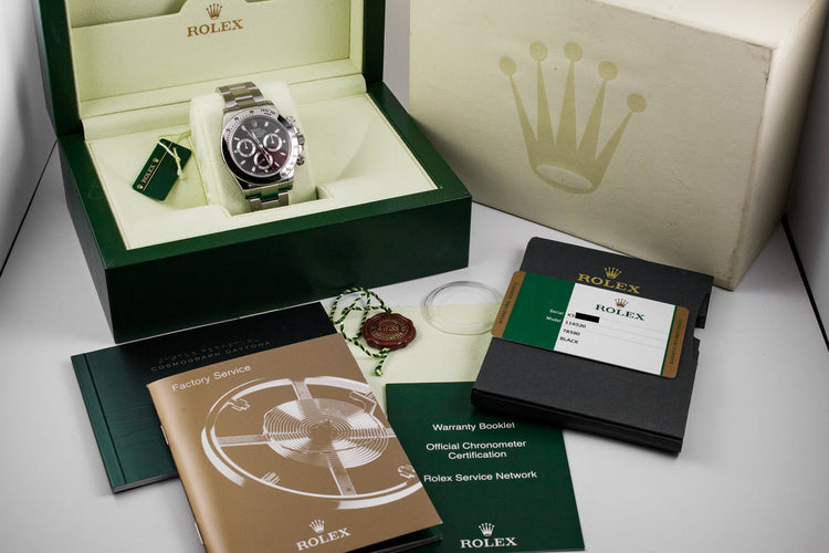 2015 Rolex Daytona 116520 Black Dial with Box and Papers