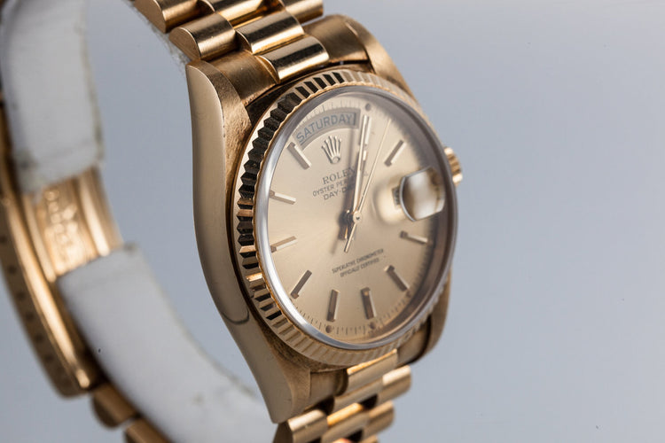 1980 Rolex 18K Day-Date 18038