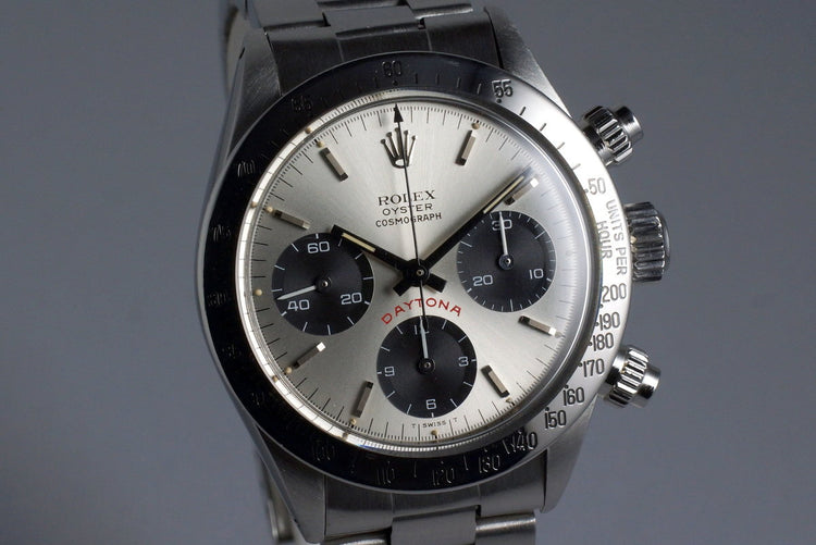1975 Rolex Daytona 6265 Big Red Silver Dial with Box