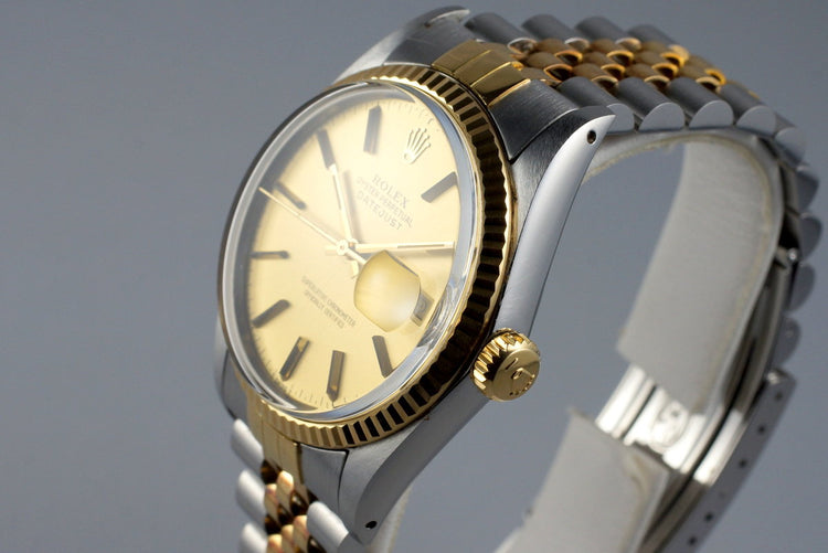 1984 Rolex Two Tone DateJust 16013 with Box and Papers