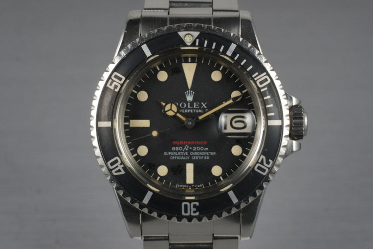 1970 Rolex Red Submariner 1680 Mark IV