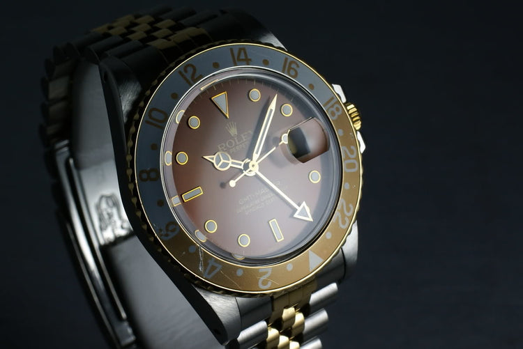 Rolex GMT Two Tone 16753 Root Beer