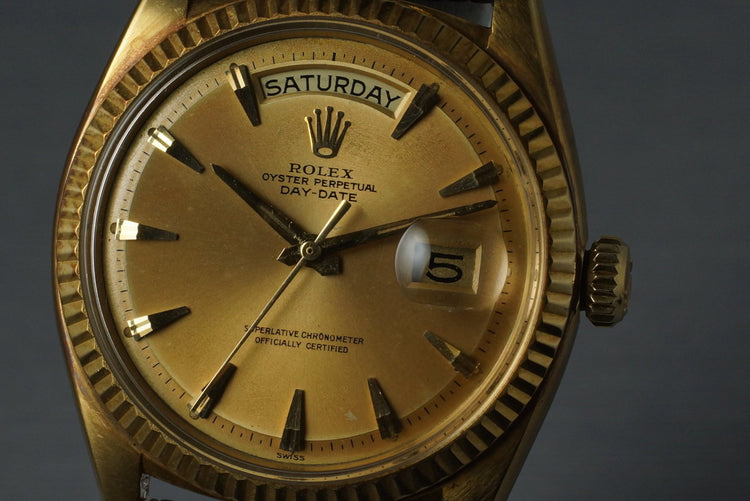1962 Rolex YG Day-Date 1803 with Swiss Only Claw Dial