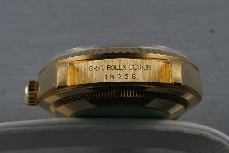 1995 Rolex YG Day-Date 18238 with Diamond Dial