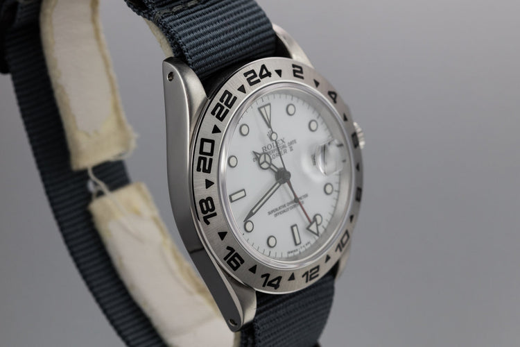 1986 Rolex Explorer II 16550 White Dial