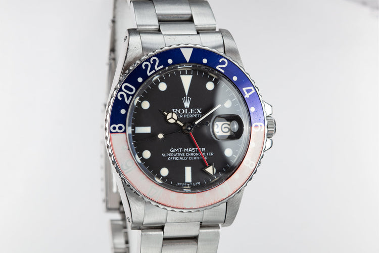 1981 Rolex GMT-Master 16750 "Pepsi"