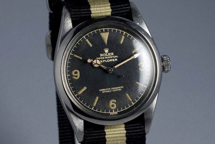 1960 Rolex Explorer 1016 Glossy Gilt Dial with Papers