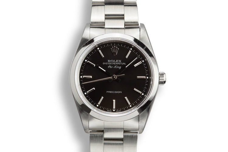 1995 Rolex Air-King 14000 Black Dial