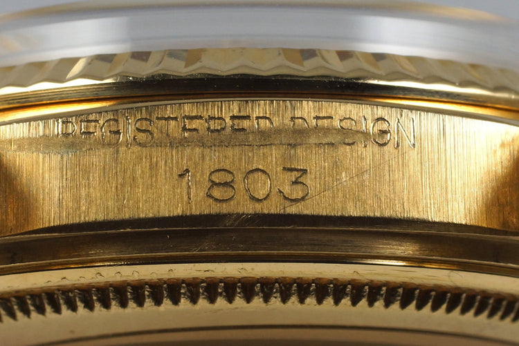 1965 Rolex YG Day-Date 1803 with Big Rolex Logo Bracelet