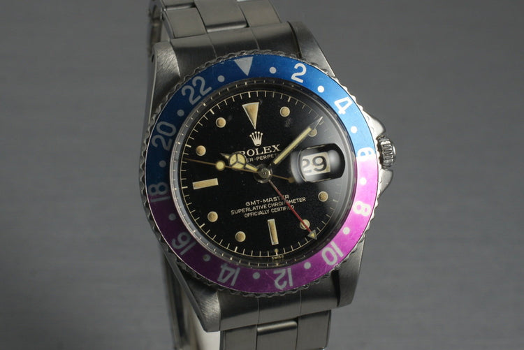 1961 Rolex GMT 1675 PCG Gilt Chapter Ring
