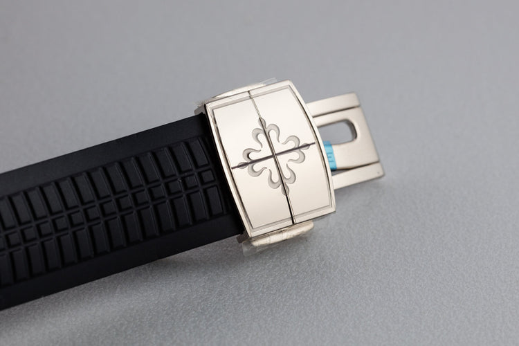 Mint 2018 Patek Philippe Aquanaut 5168 Blue Dial with Box Papers and Travel Case