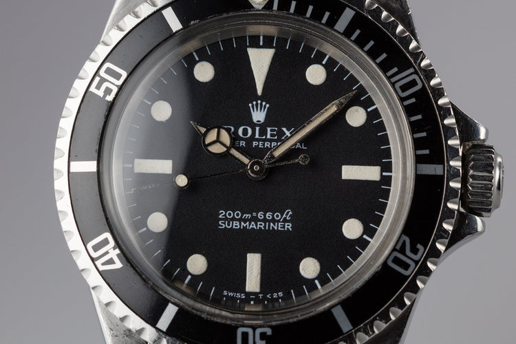 1968 Rolex Submariner 5513 with Meters First Dial