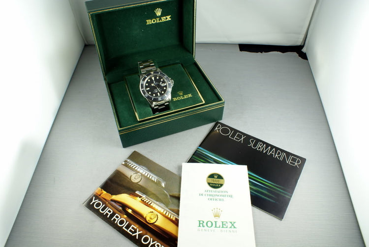 Rolex Submariner 16800 Matte Dial Box and Papers