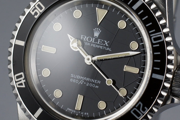 1984 Rolex Submariner 5513 Spider Dial with Box and Papers