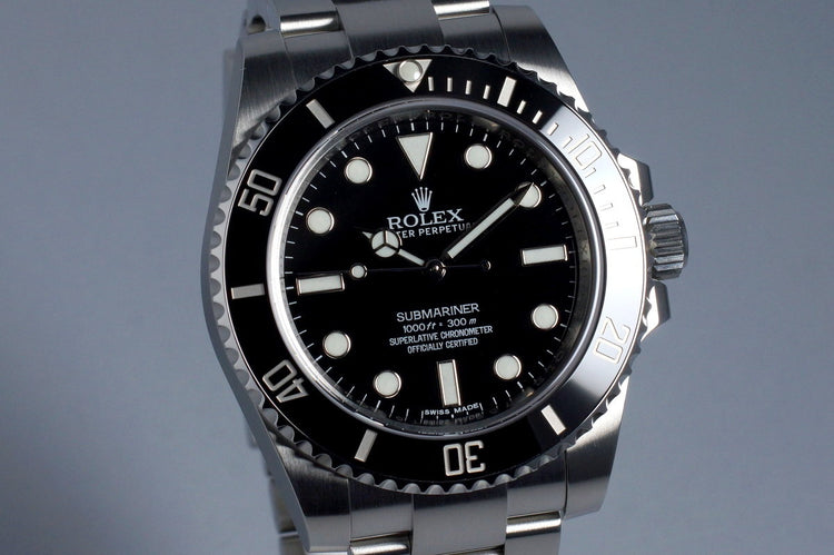 2015 Rolex Submariner 114060