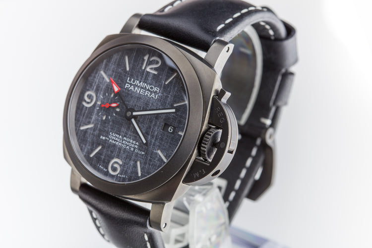 2019 Panerai GMT Lunar Rosa with Box, Booklets, & Card