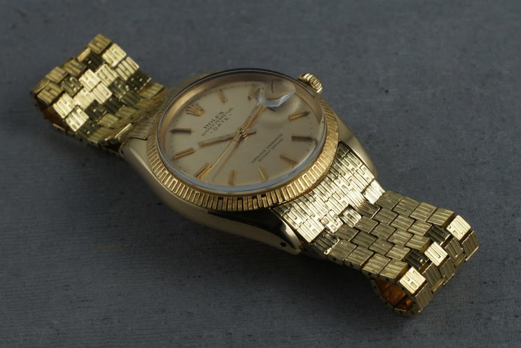 1965 Rolex 18K Date 1509 with Rare Rolex Band