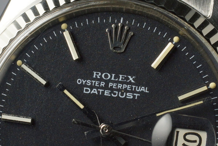 1970 Rolex DateJust 1601 Rare Matte Black Dial