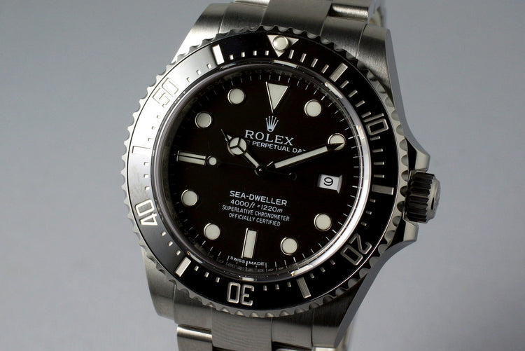 2015 Rolex Ceramic Sea Dweller 116600 with Box and Papers