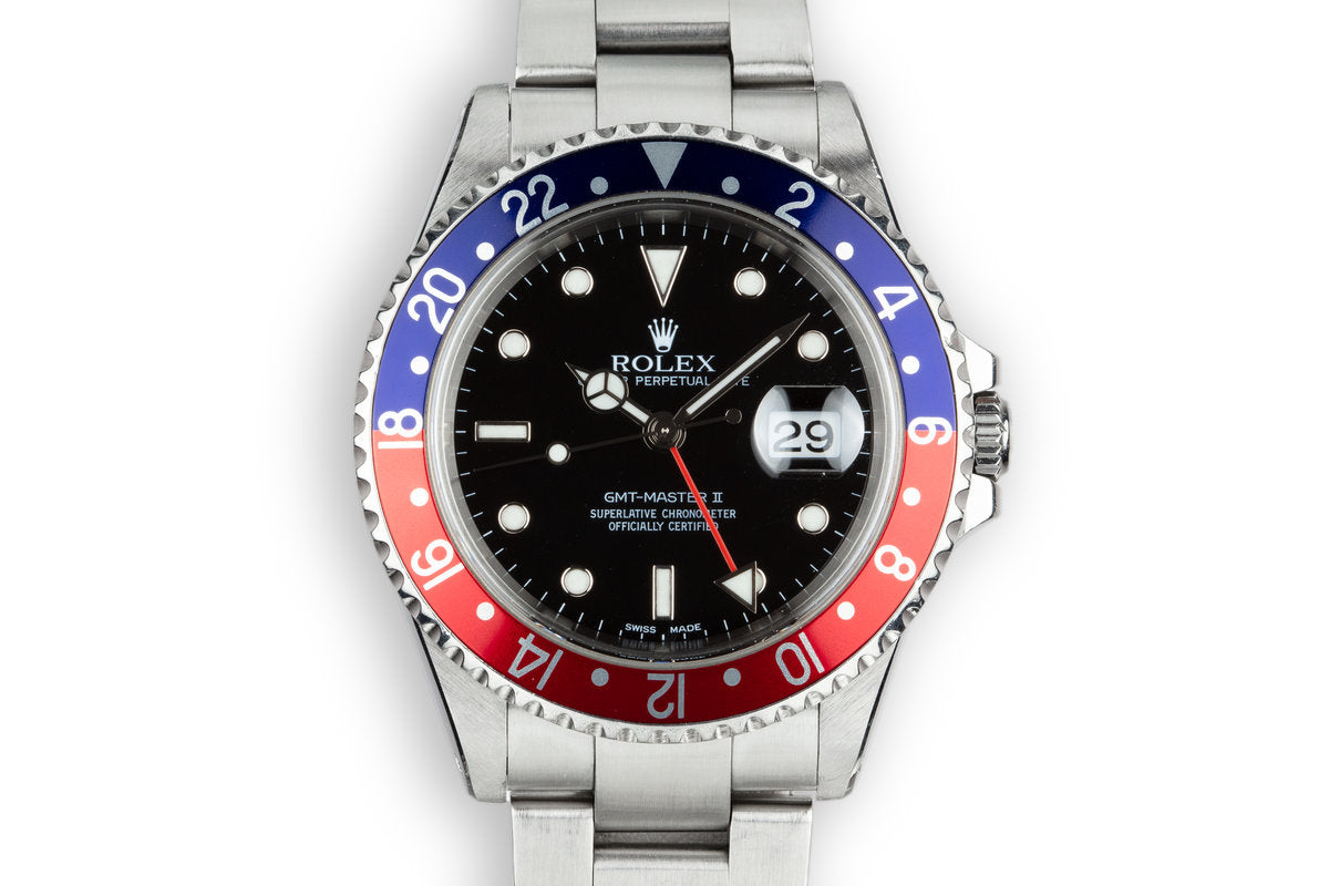 Rolex gmt master ii 2002 Clearance