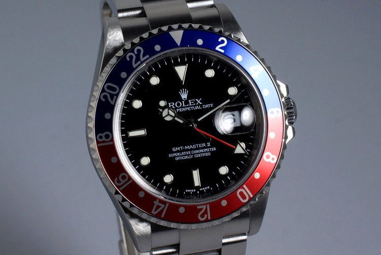 2006 Rolex GMT II 16710 with Box and Papers