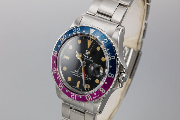 1972 Rolex GMT-Master 1675 "Fuchsia" with Box and Papers