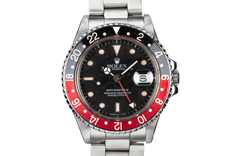 1988 Rolex GMT-Master II 16760 "Fat Lady" with "Black Granite" Dial