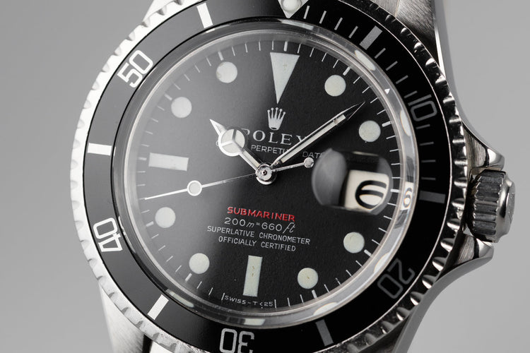 1969 Rolex Red Submariner 1680 with Meters First Dial