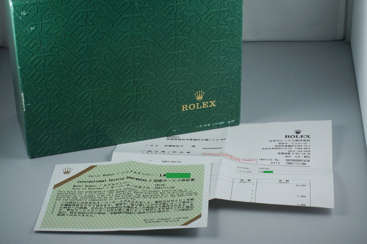 1989 Rolex YG Day-Date 18238 with Box and Papers