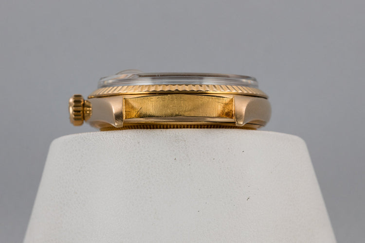 1963 Rolex 18K Yellow Gold DateJust 1601 with Box and Papers