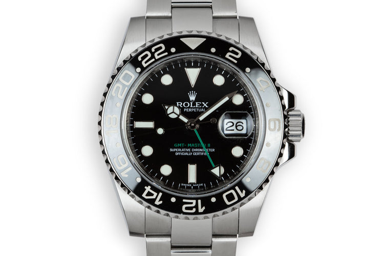 2007 Rolex Ceramic GMT-Master II 116710LN Black Bezel