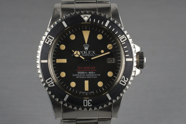 1978 Rolex Double Red Sea Dweller 1665 Mark 4