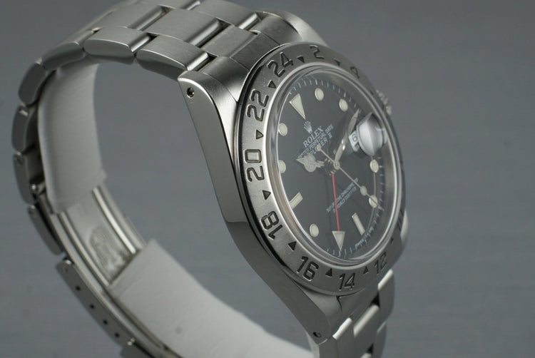 1997 Rolex Explorer II 16570 Black Dial with Box and Papers