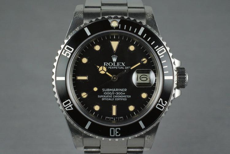 1985 Rolex Submariner 16800