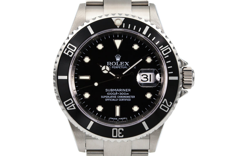 2006 Rolex Submariner 16610 with Box and Papers