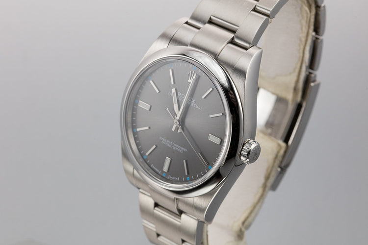 Rolex Oyster Perpetual 114300 Dark Rhodium Dial