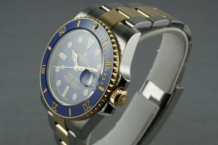 2009 Rolex Two Tone Submariner 116613 with Box and Papers