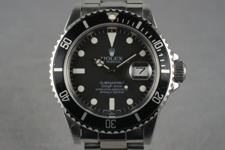 1981 Rolex Submariner 16800