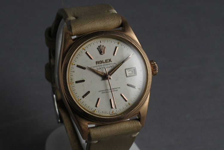 1954 Rolex 18K Rose Gold Datejust 6305