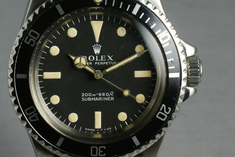 Rolex Submariner Ref: 5513 meters first