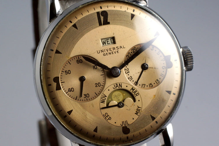 1940’s Universal Geneve Calendar Moonphase 21312
