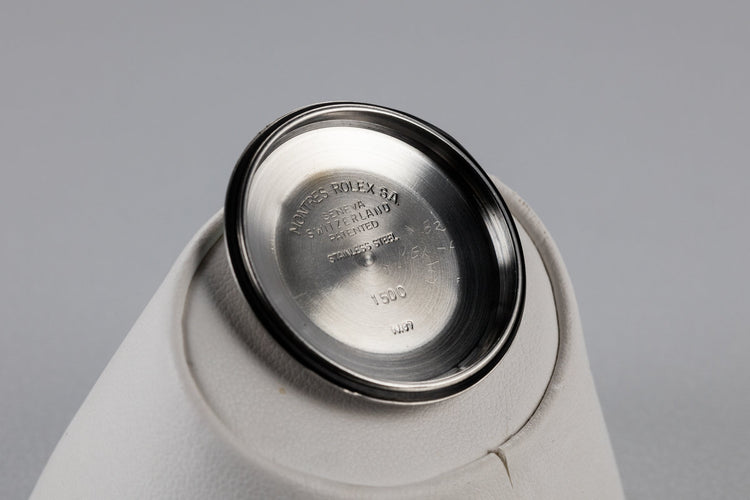 1967 Rolex Date 1500 Gilt Dial with Deep Ruby Tropical Patina