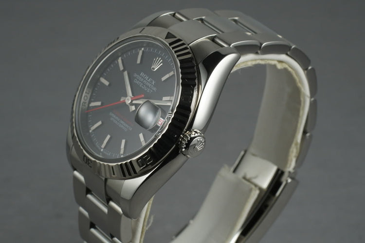 2003 Rolex Datejust Turn-O-Graph 116264 with Black Dial