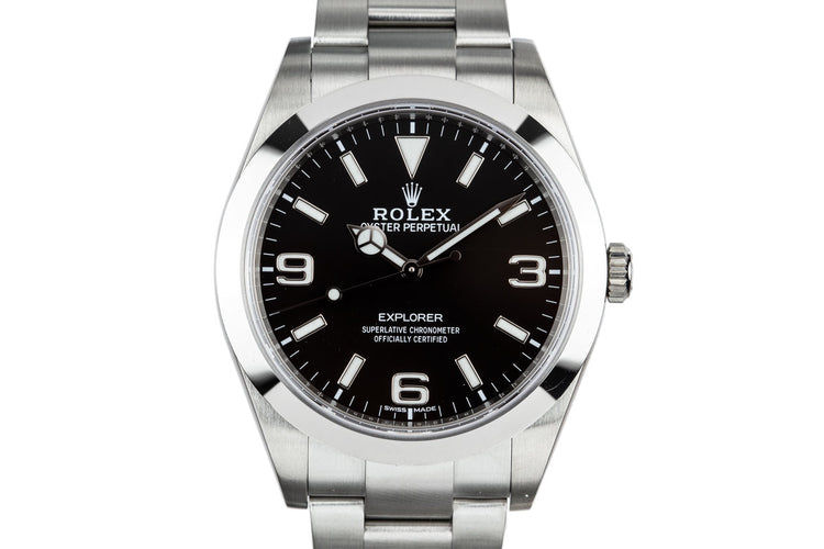 2018 Rolex 40mm Explorer 214270 with Box and Papers