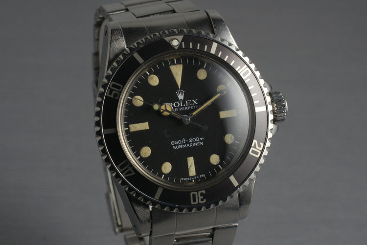 1978 Rolex Submariner 5513 Mark I Maxi Dial
