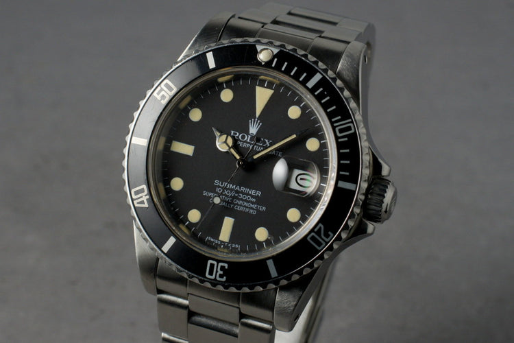 1982 Rolex Submariner 16800
